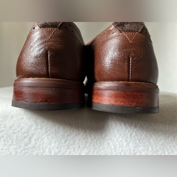 Florsheim Size 11.5 Men’s Brown Leather Lace Up Shoes - Picture 9 of 16
